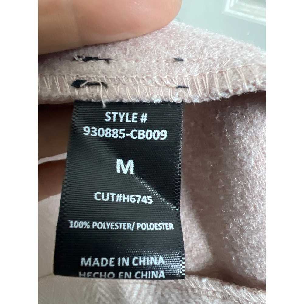 Potters Pot Womens Pink Herringbone Open Front Blazer Coat M Officecore Tailored - Picture 3 of 9